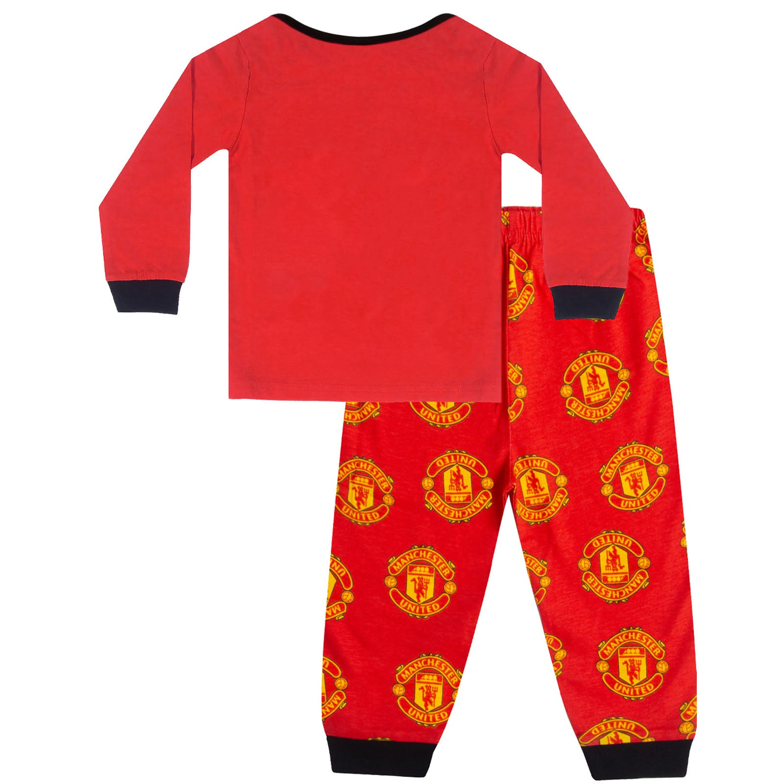 Manchester United Baby Pyjamas Long Boys Kids Official Football Gift