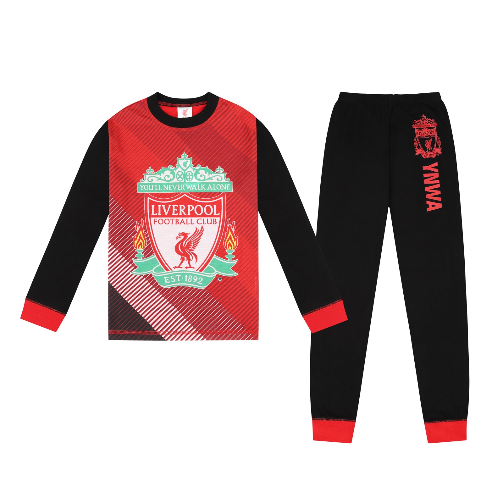 Liverpool FC Boys Pyjamas Long Sublimation Kids OFFICIAL Football Gift