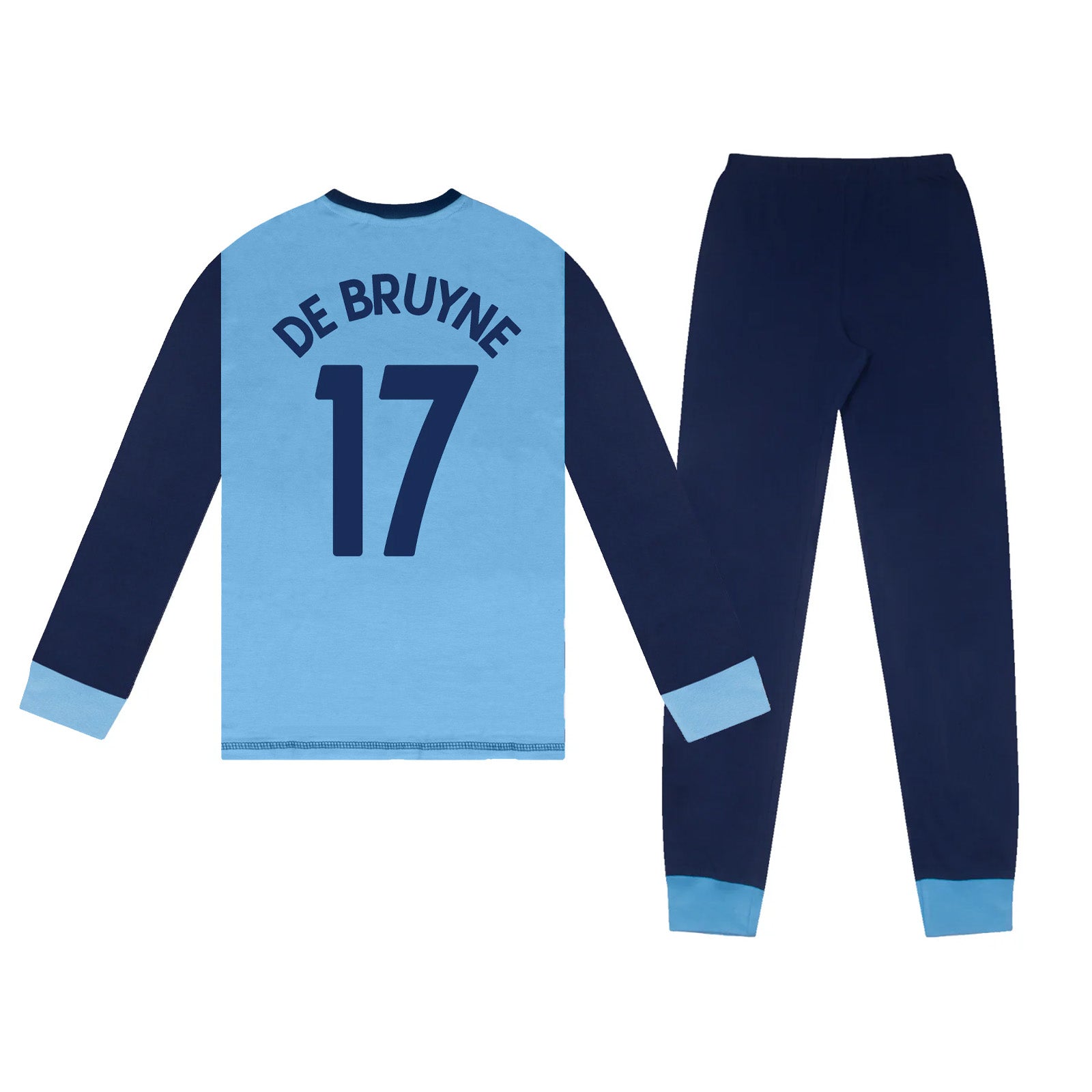 Manchester City Boys Pyjamas Long Sublimation Kids OFFICIAL Football Gift