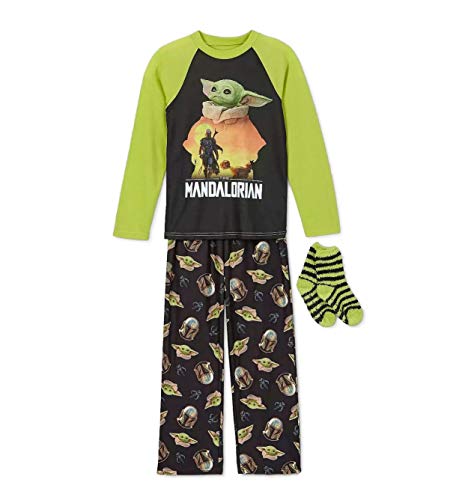 Star Wars Yoda The Child Mandalorian Polyester Pajama Set with Socks
