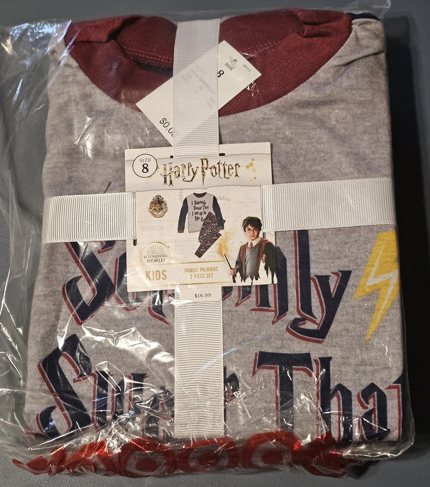 NEW Harry Potter Family Pajamas 2-Piece Set Unisex Kids SIZE 8