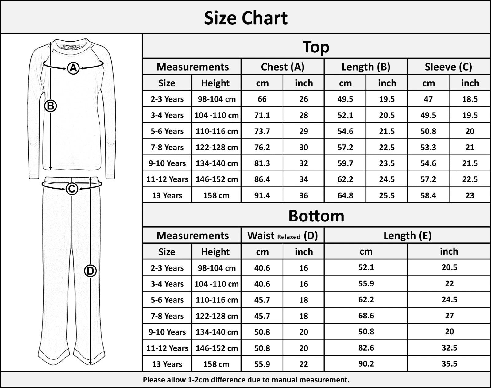 Kids Girls PJ's " #SELFIE " Printed Stylish Royal Pyjamas Loungewears 5-13 Years