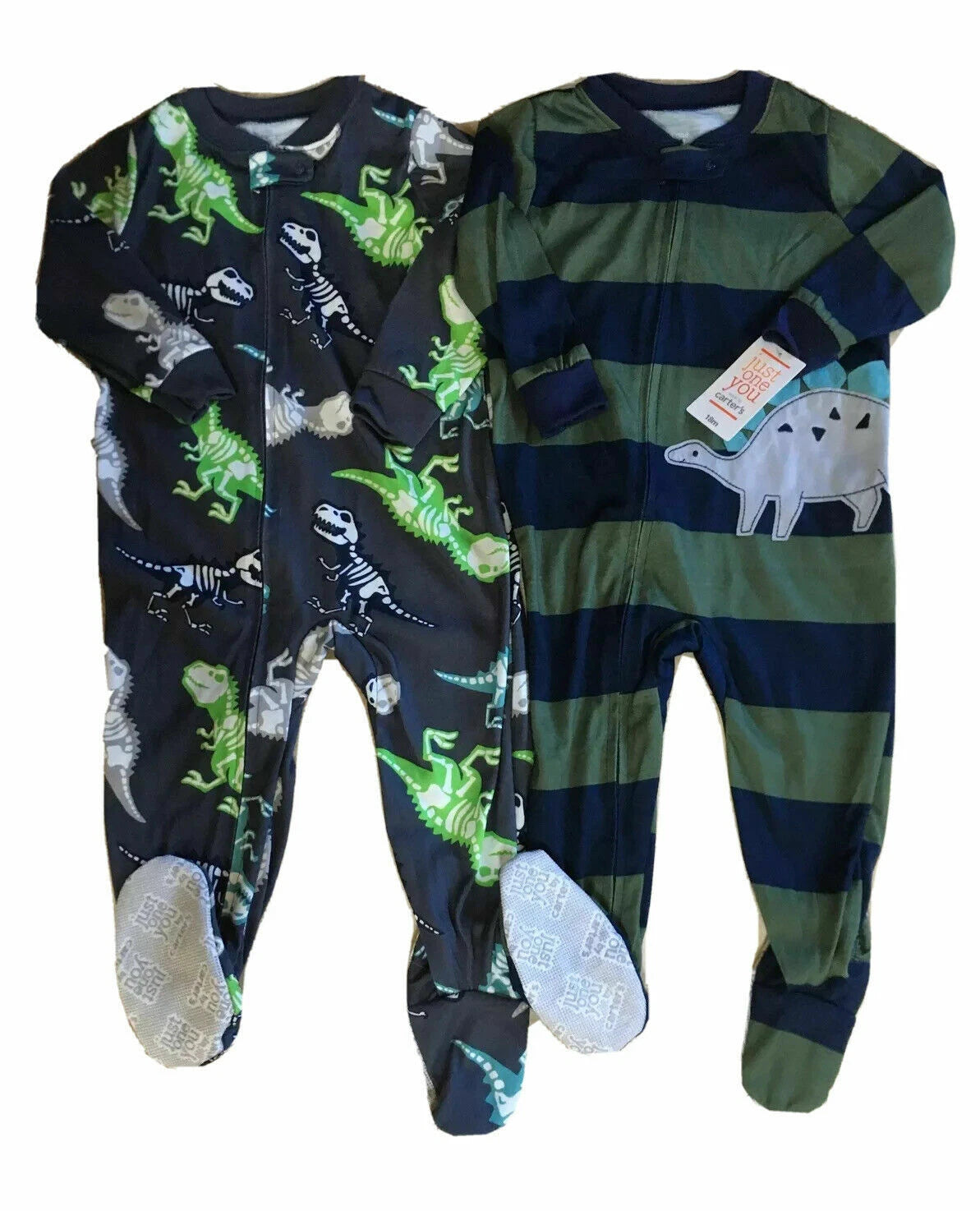 CARTER’S Just One You Baby/Toddler 2-Pk Footed Cotton Sleeper Pajama Sets; 6M-5T