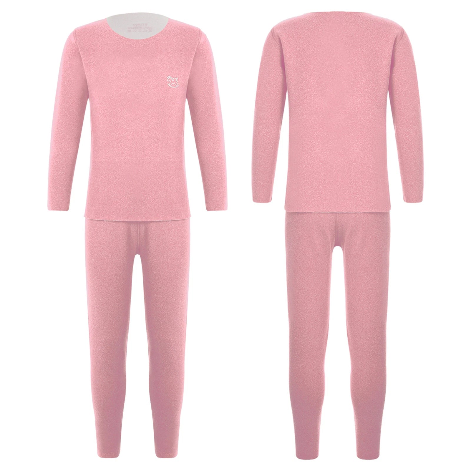Kids Boys Girls Shirt And Pants Set Pyjama Top With Trousers Long Sleeve Warm