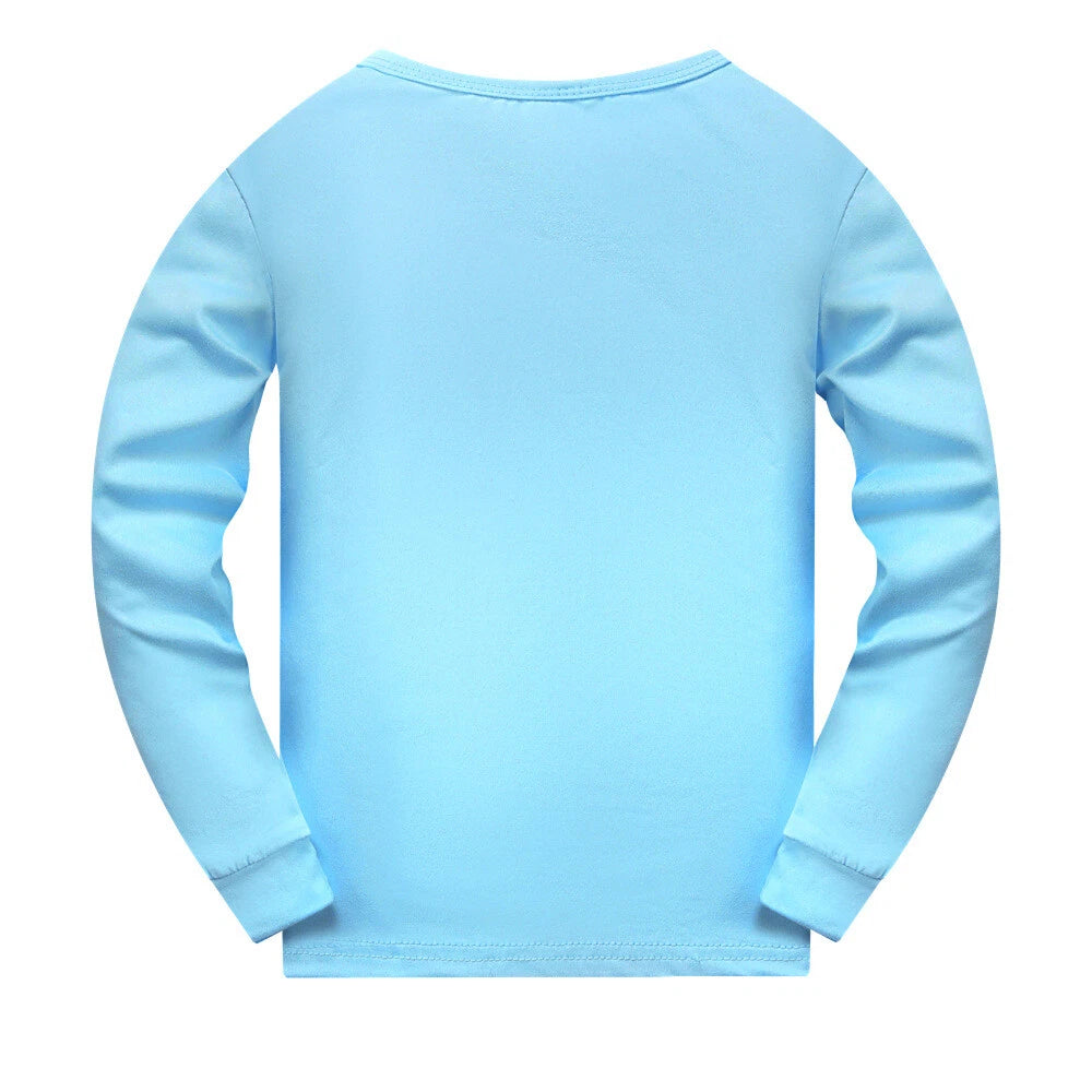 Geometry Dash 5-13 Year Old Boys' Pajama Set Girls' Round Neck Long Sleeve Set