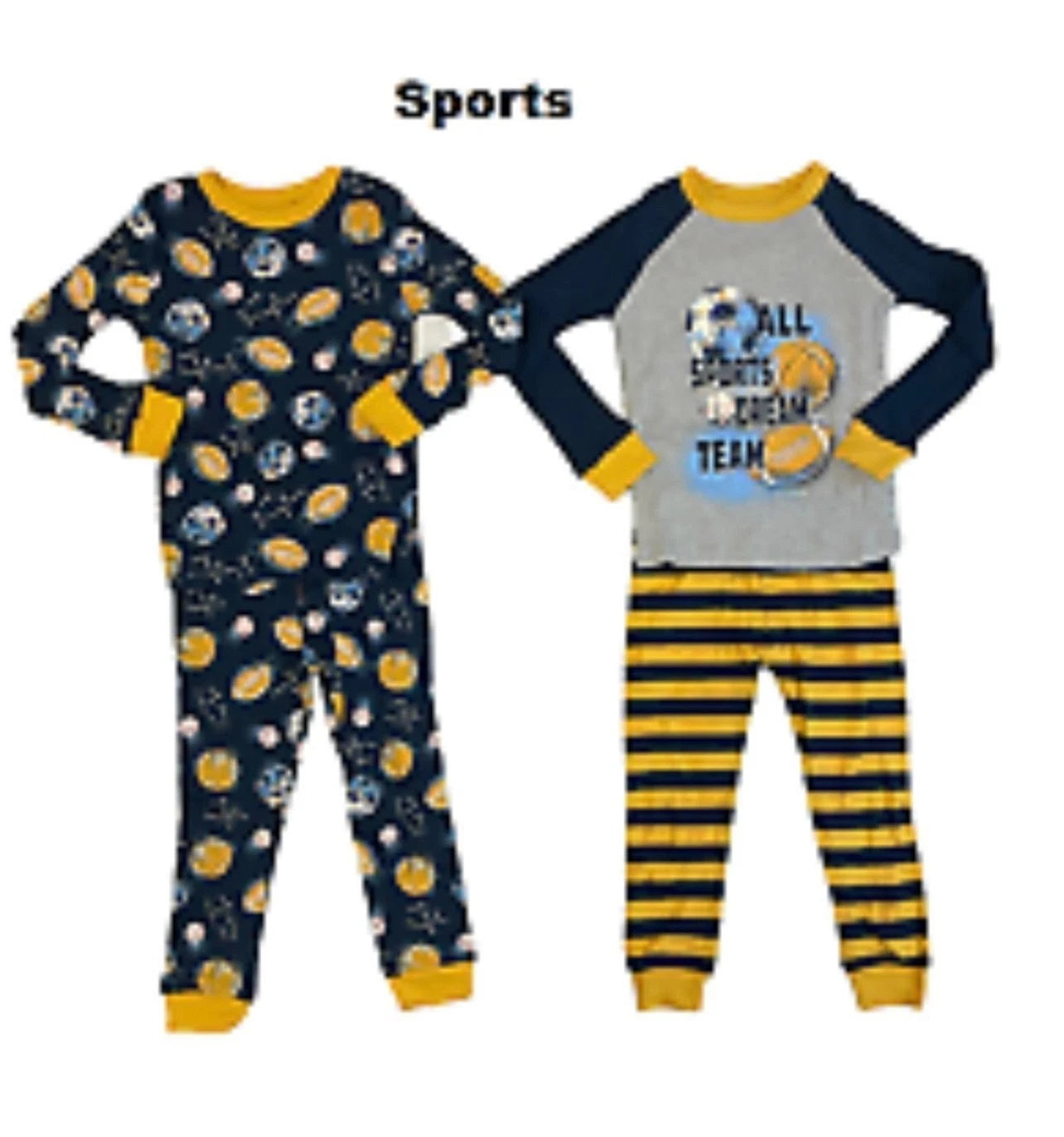 Member’s Mark Boy’s 4-Piece Pajamas Set Size 6