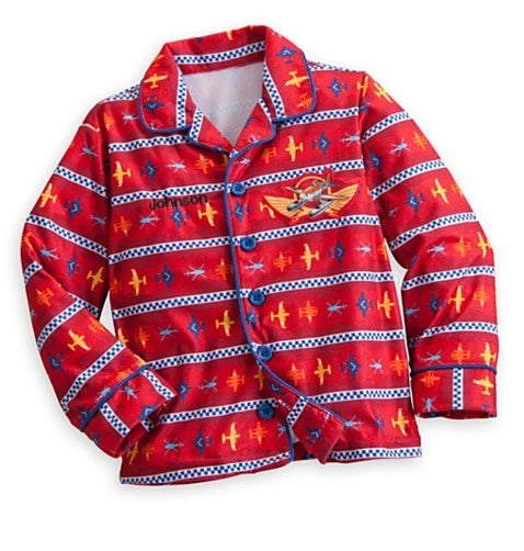 Disney Store Authentic Planes Fire & Rescue Pajama Set Boys Size 3 Toddler PJs