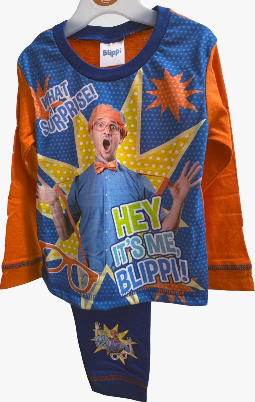 Children's Blippi  Pyjamas Sleepwear Size 18-24m 2-3y 3-4y 4-5y