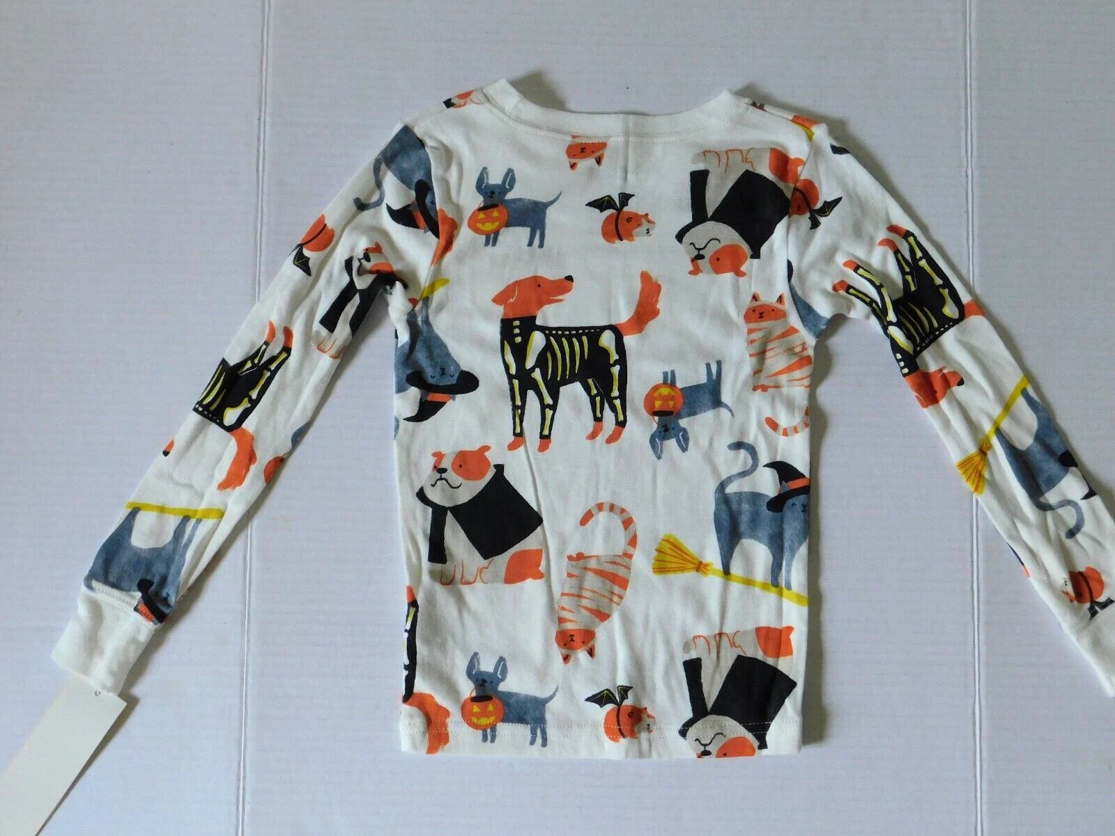 Girls Boys Pajama Set Size 4 4T Halloween Dog Skeletons Mummy Cats 2 Pc Pajamas