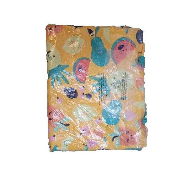 Cat & Jack Girls Yellow Fruit Print 100% Cotton Snug Fit 2pc Pajama Set Size 6