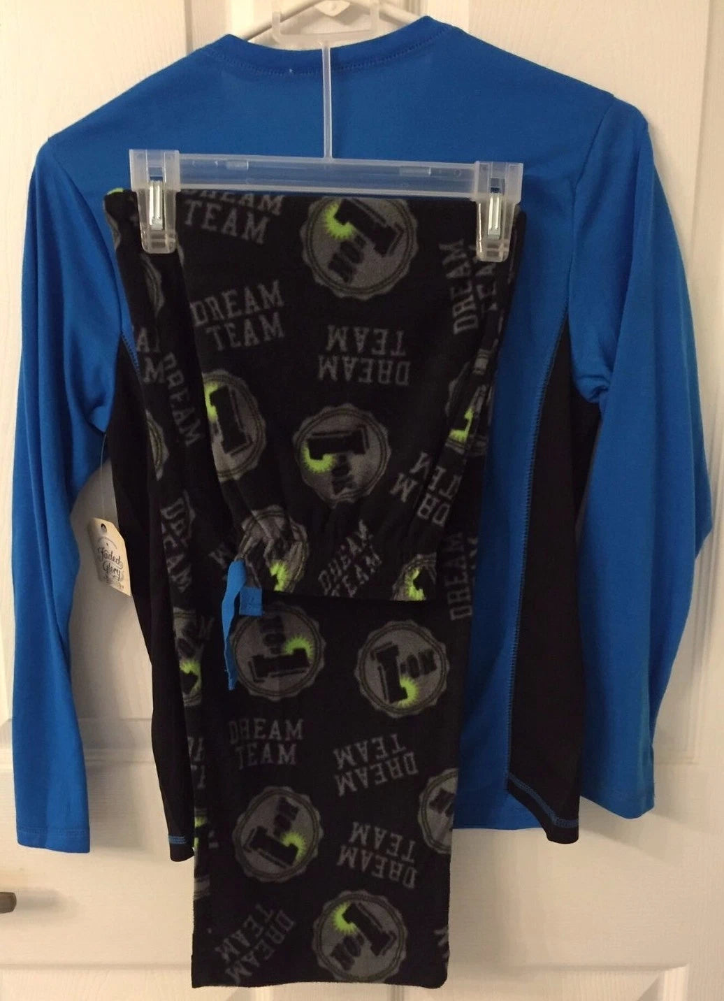 Faded Glory Boys 2 Piece Pajama Set L Sports, or  XS & L Varsity  NWT