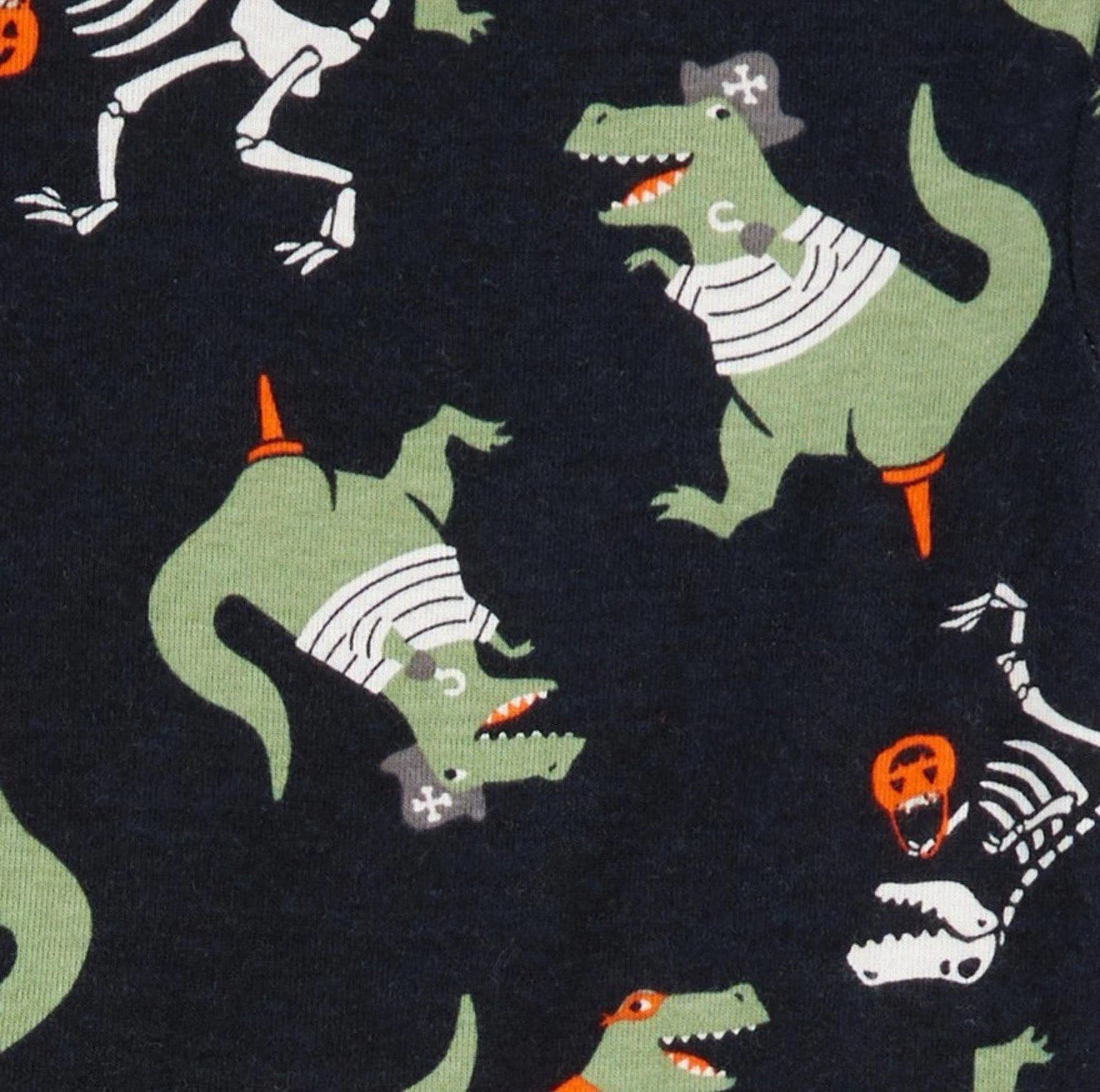 Carter’s Size 2T Toddler Boys 4 Piece Long Sleeve Dinosaur Halloween Pajama Set