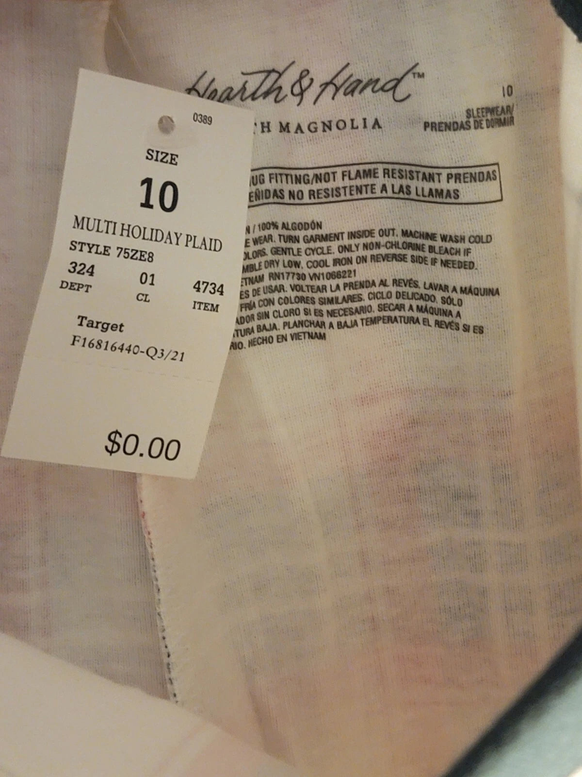 Kids' Holiday Plaid 2pc Pajama Set Green Red - Hearth & Hand With Magnolia 10