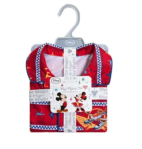 Disney Store Authentic Planes Fire & Rescue Pajama Set Boys Size 3 Toddler PJs
