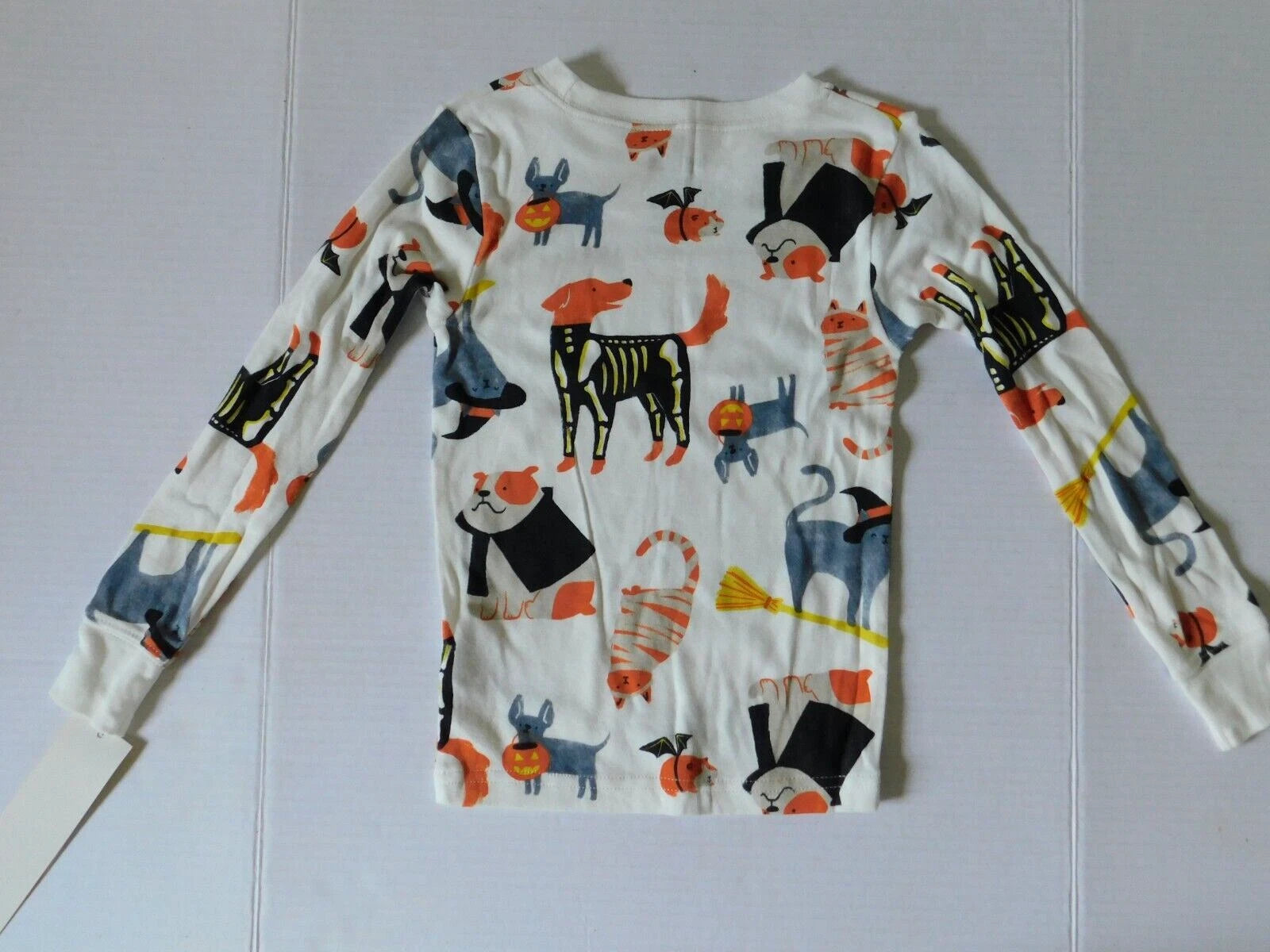 Girls Boys Pajama Set Size 4 4T Halloween Dog Skeletons Mummy Cats 2 Pc Pajamas