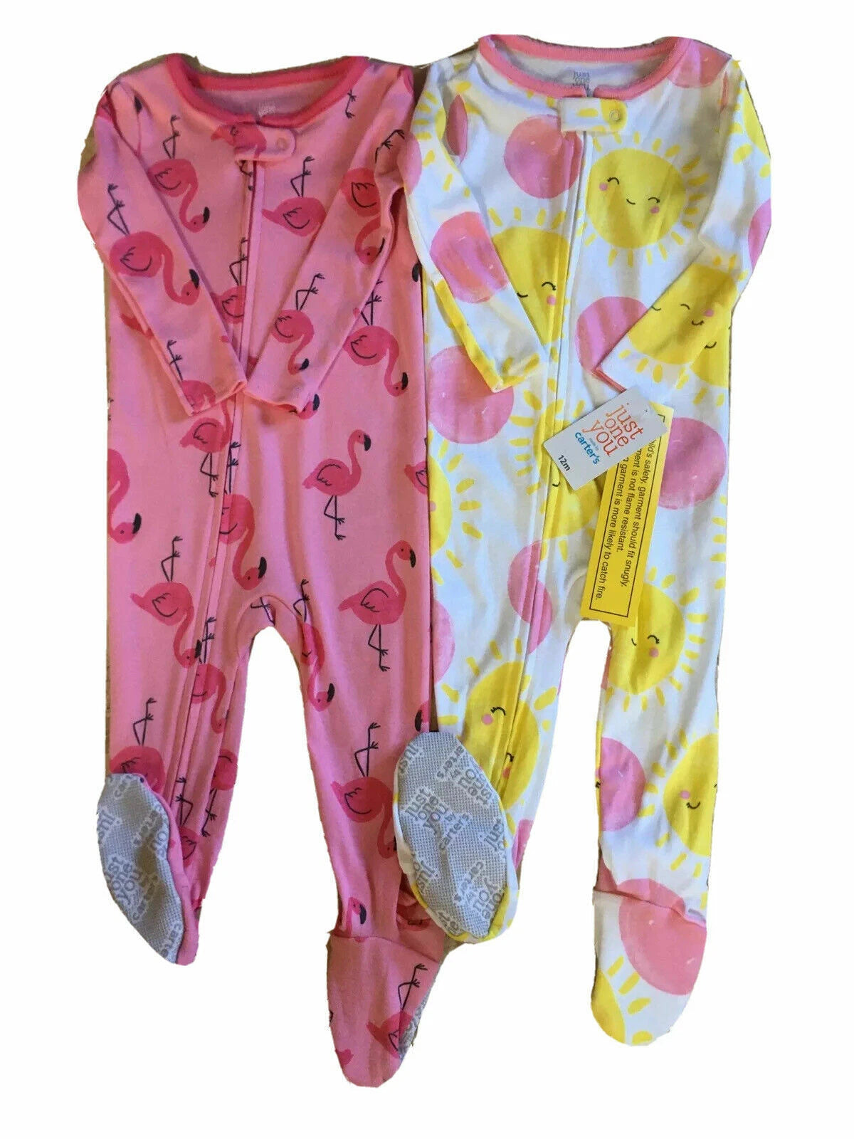 CARTER’S Just One You Baby/Toddler 2-Pk Footed Cotton Sleeper Pajama Sets; 6M-5T