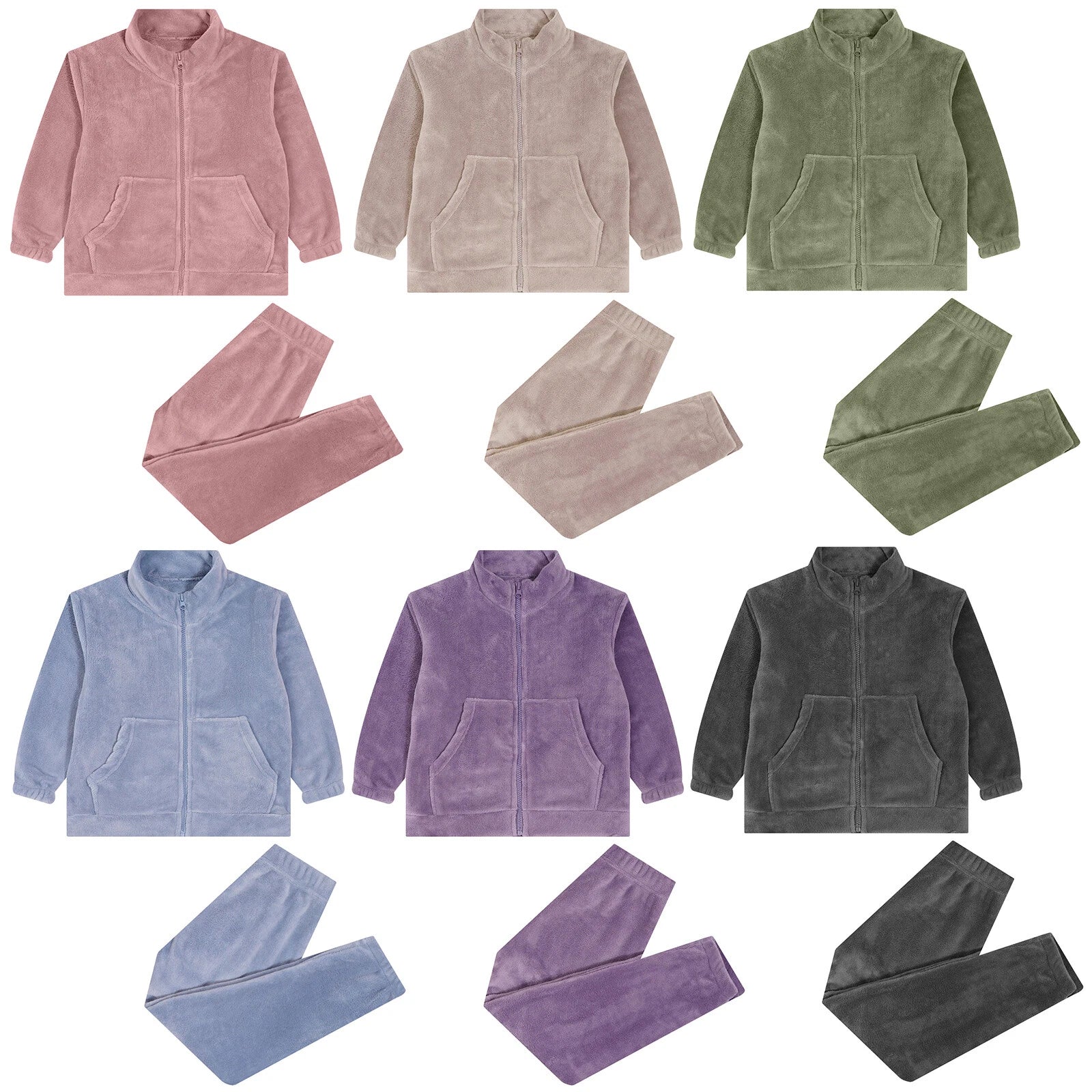 Kids Nightwear Teenagers Housewear Clothing Set Pyjama Set Matching Warm-