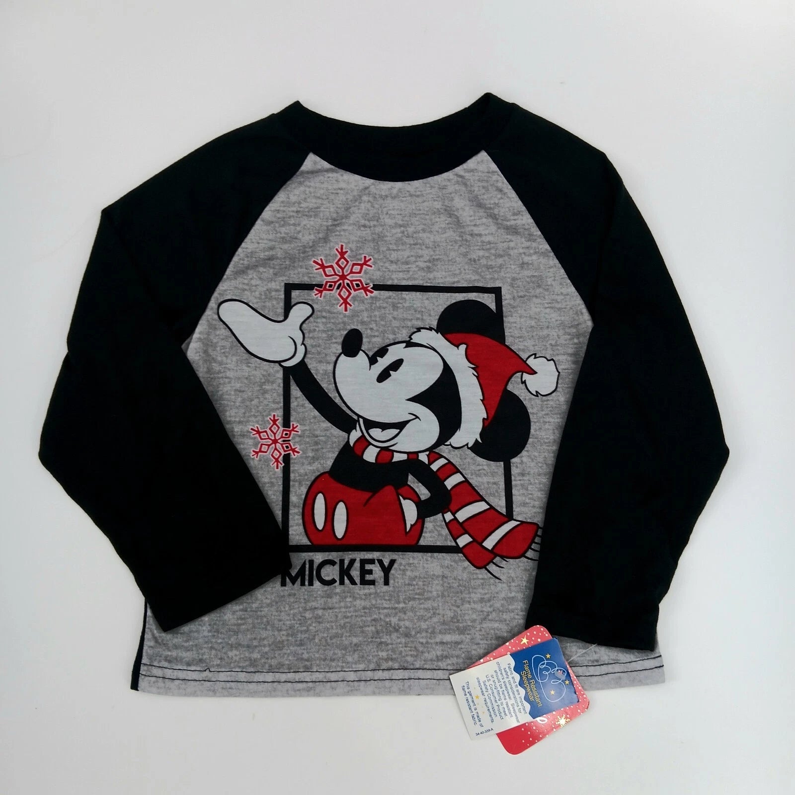 Disney Minnie and Mickey Mouse 2-Piece Christmas Pajama Set - Size 6 - AE6