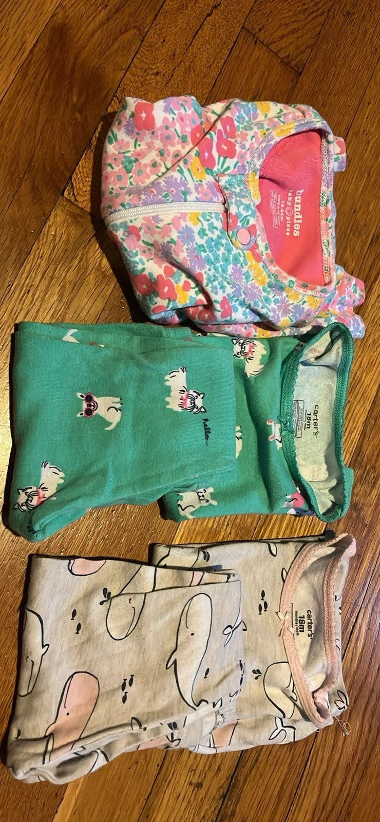 3 Girls Short Sleeve Pajamas 2 Carters 1 1 Piece  Bundles