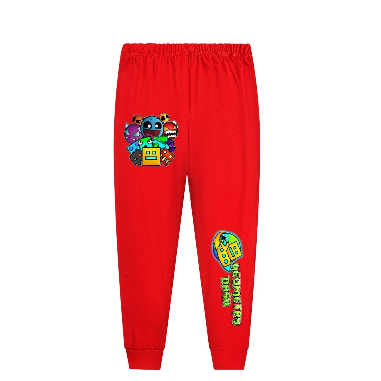 Geometry Dash 5-13 Year Old Boys' Pajama Set Girls' Round Neck Long Sleeve Set