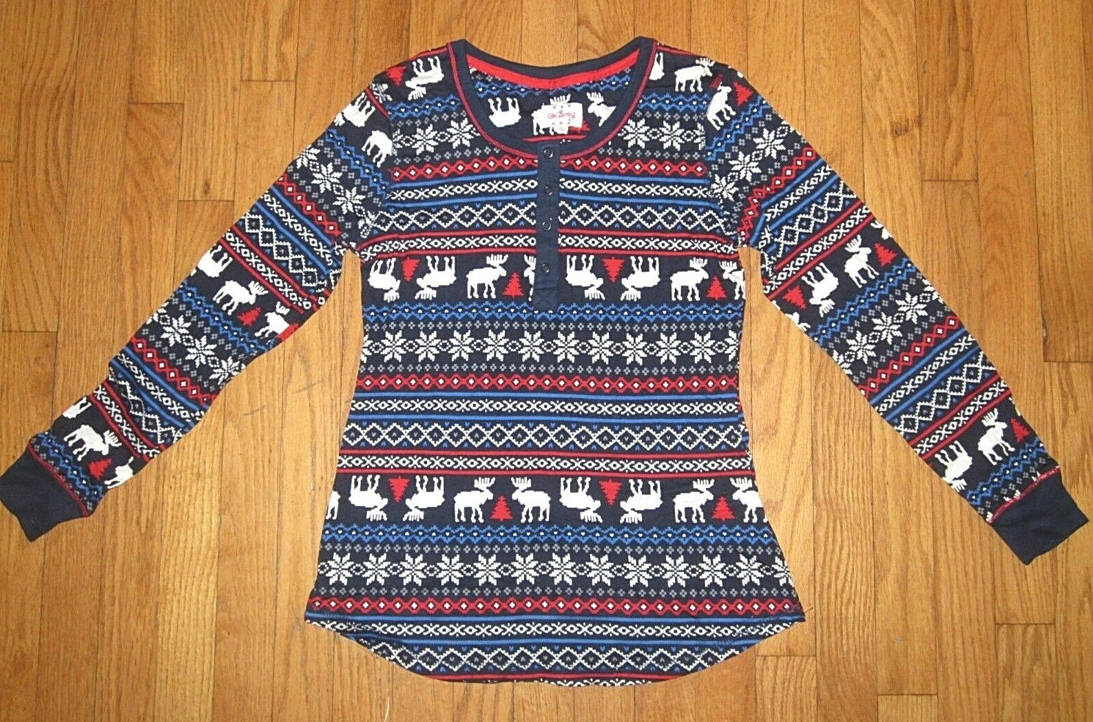 NWT Girl's Lanz 2 Piece Navy Print Pajama Set Assorted Sizes