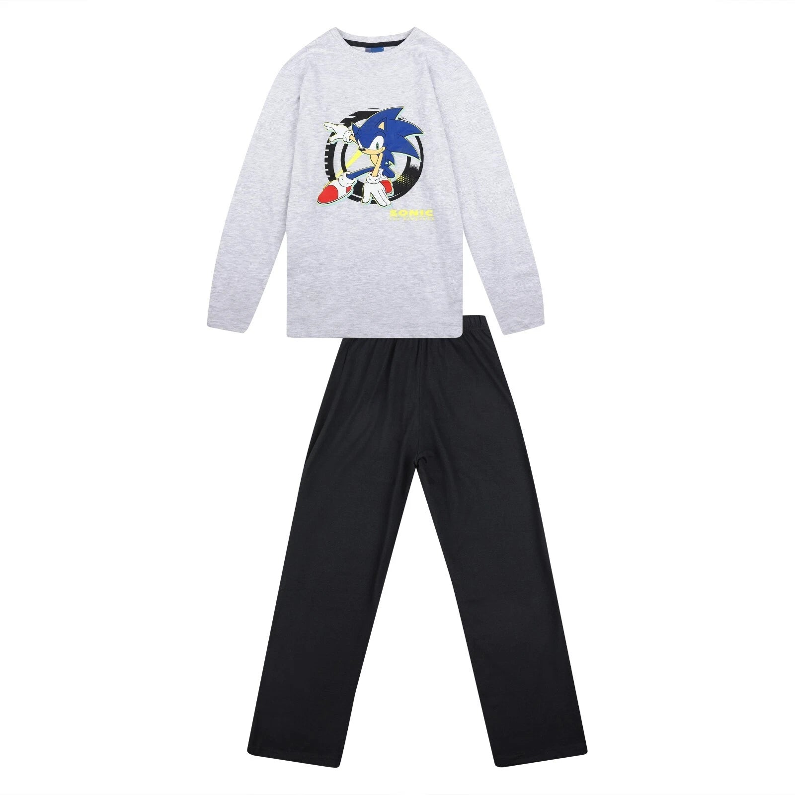 Boys Sonic Pyjamas Long Sleeve PJ Sets 6 to 15 Years Cartoon Game Night Wear