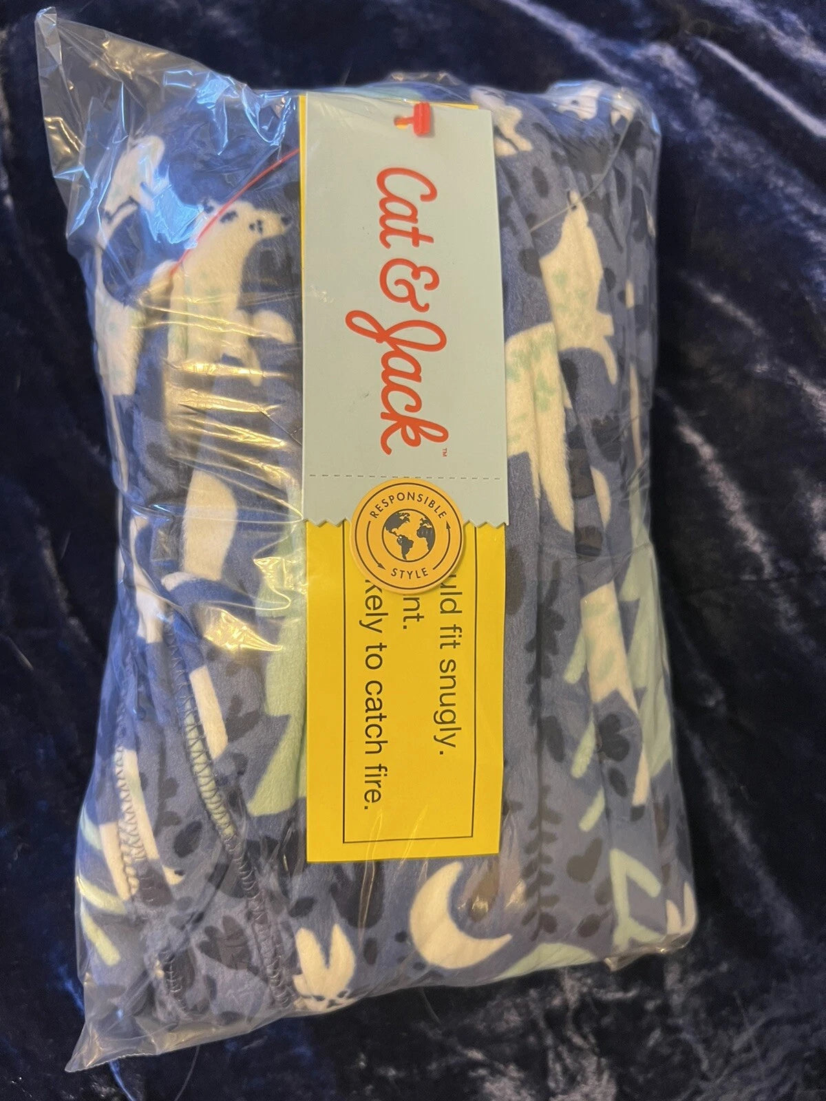 Cat & Jack Kids 10 2 Piece Pajama Set Super Soft Woodlands Forrest Animals New!