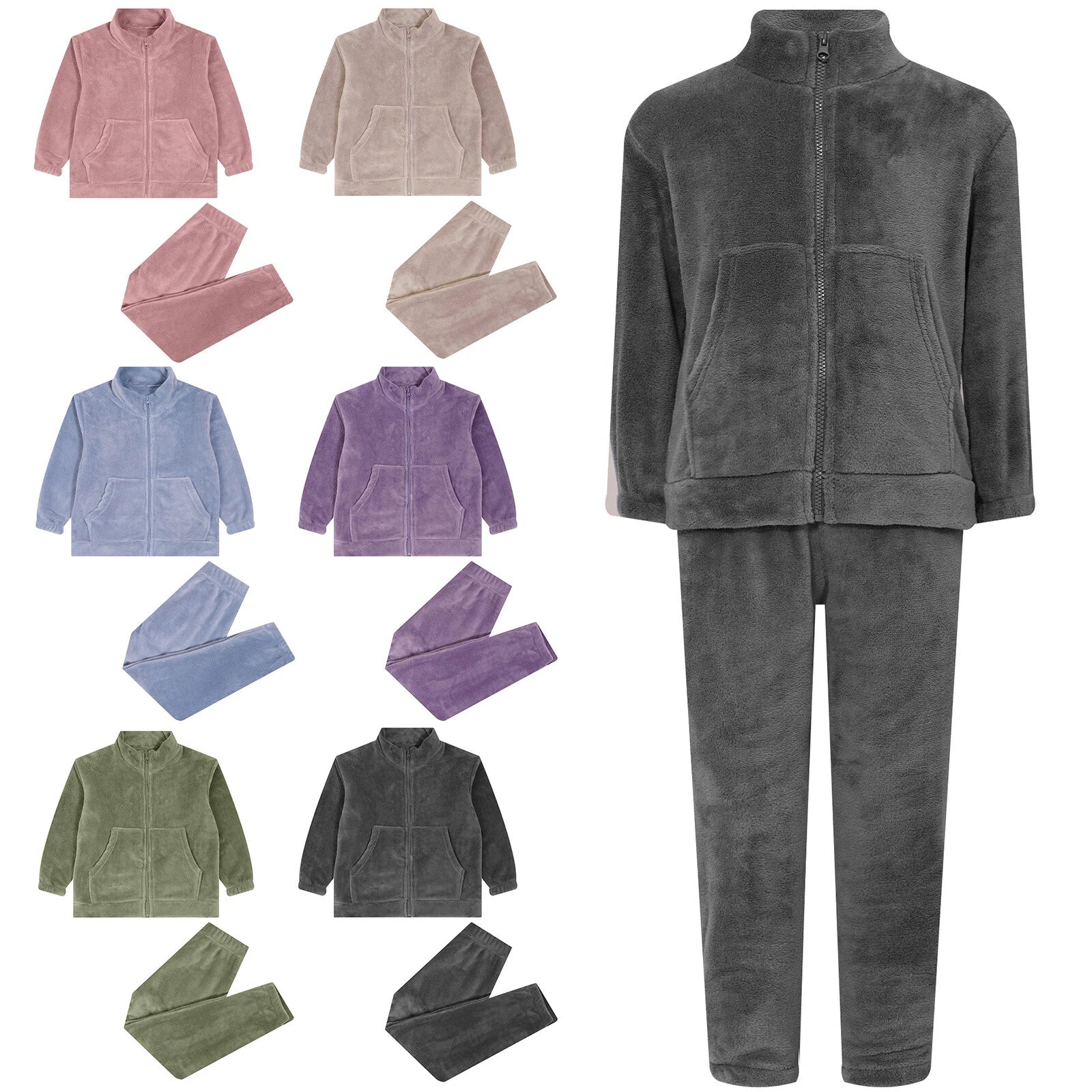 Kids Nightwear Teenagers Housewear Clothing Set Pyjama Set Matching Warm-