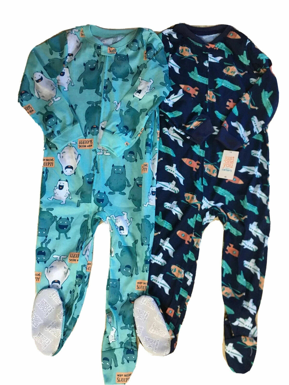 CARTER’S Just One You Baby/Toddler 2-Pk Footed Cotton Sleeper Pajama Sets; 6M-5T
