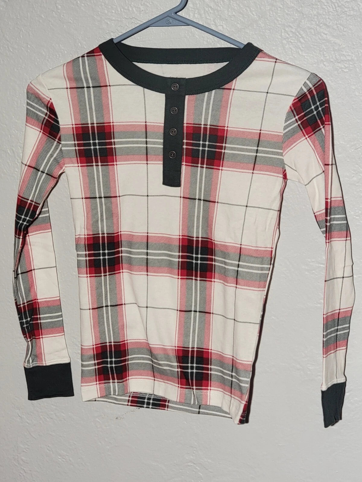 Kids' Holiday Plaid 2pc Pajama Set Green Red - Hearth & Hand With Magnolia 10