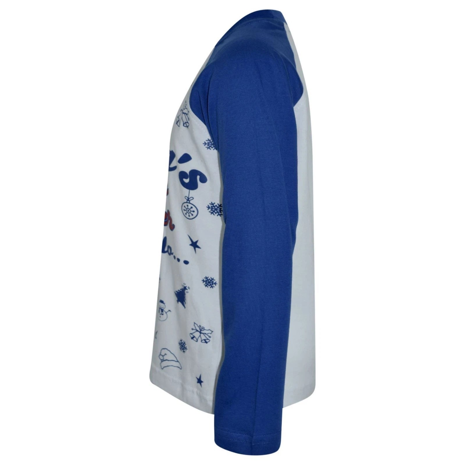 Kids Boys Girls PJs Royal Santas Little Helper Stylish Contrast Pajamas Set 5-13