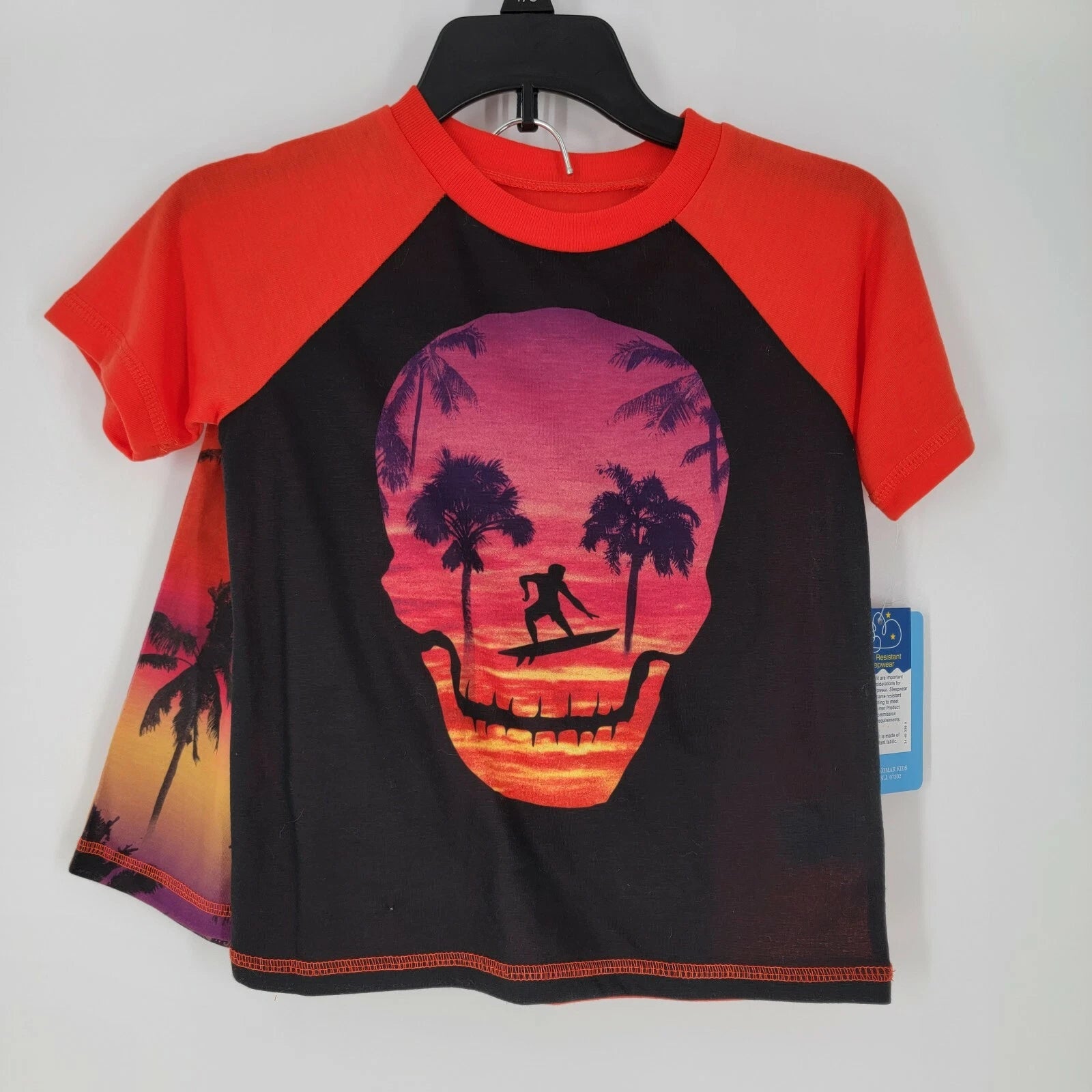 Tropic Skull 2 Piece Short Sleeve Short Pajama Set by Saint Eve Kids NEW XS & S