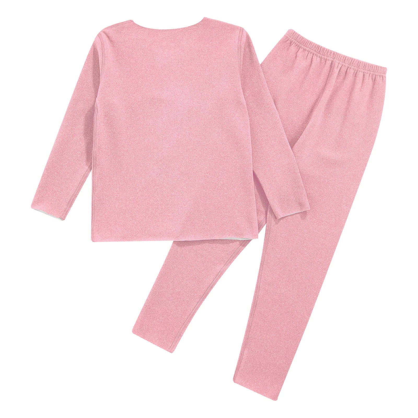 Kids Boys Girls Top With Trousers Cold Weather Loungewear Warm Homewear Pyjama