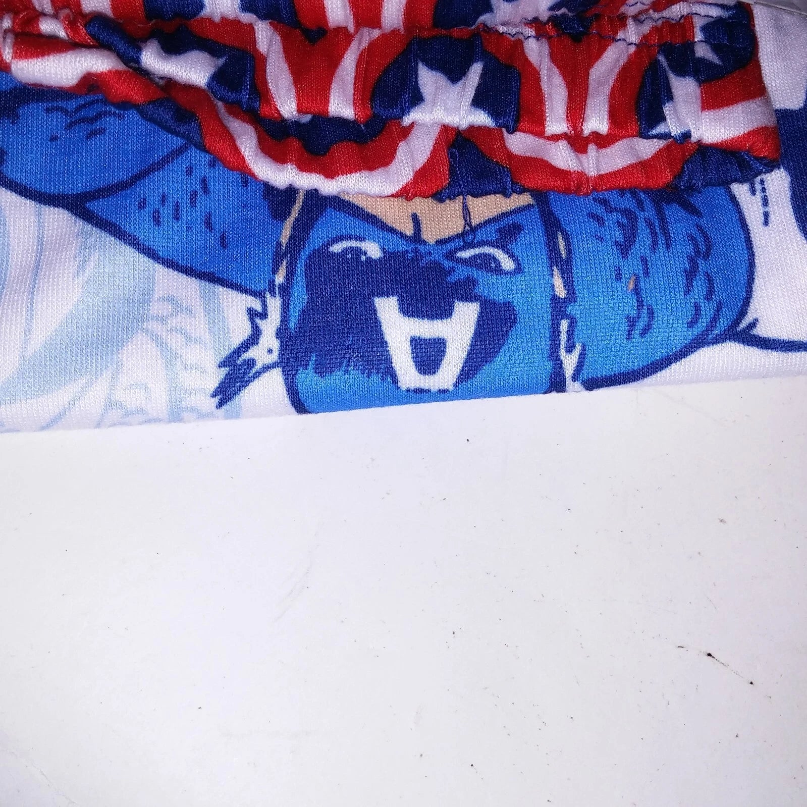 Marvel Pajama Set Kids Captain America Blue White Red Shorts Short Sleeve Sleepw