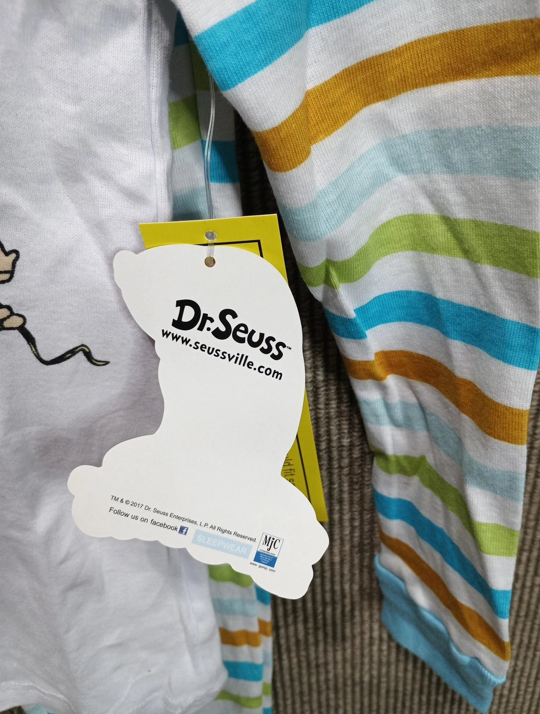 Dr Seuss Two-piece Pajama Set Kids Large New