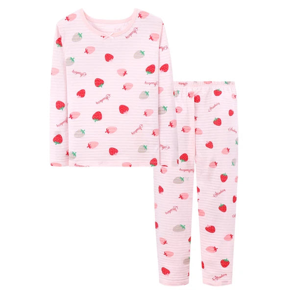 Girls Pajamas Set Pure Cotton Thin Long Sleeved Trousers Children's Clothes