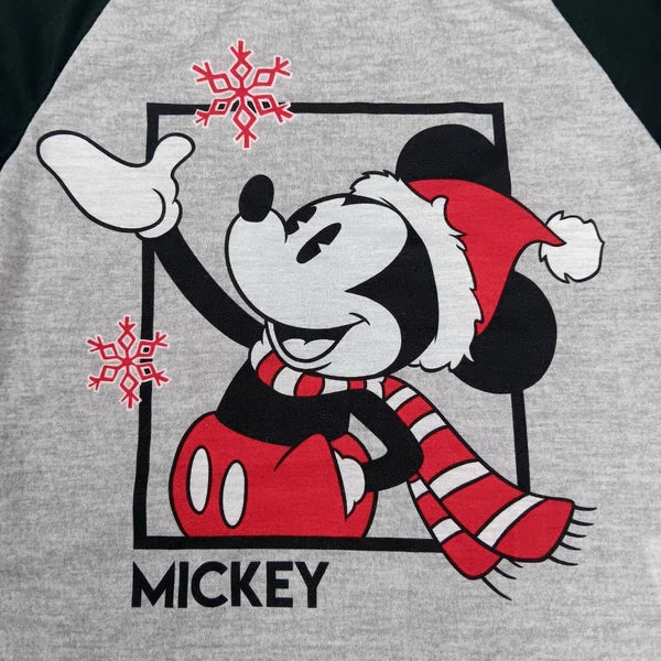 Disney Minnie and Mickey Mouse 2-Piece Christmas Pajama Set - Size 6 - AE6