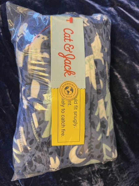 Cat & Jack Kids 10 2 Piece Pajama Set Super Soft Woodlands Forrest Animals New!