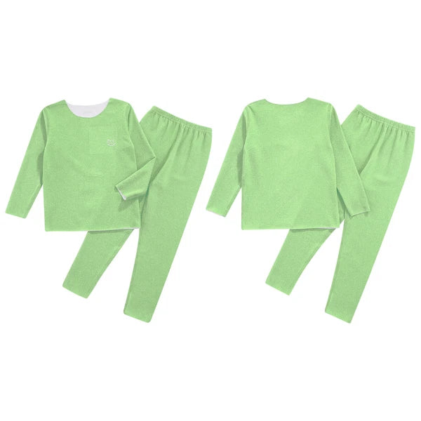 Kids Boys Girls Top With Trousers Cold Weather Loungewear Warm Homewear Pyjama