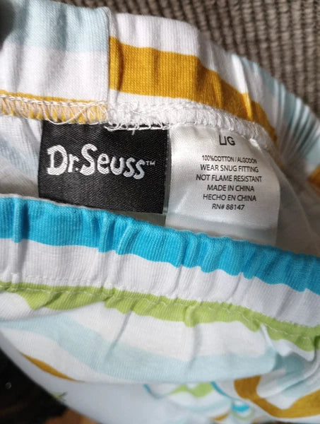 Dr Seuss Two-piece Pajama Set Kids Large New