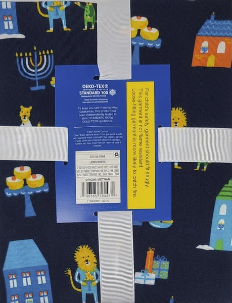 Hannukah Pajama Set - Pajamas for Kids - Size 6 (477)