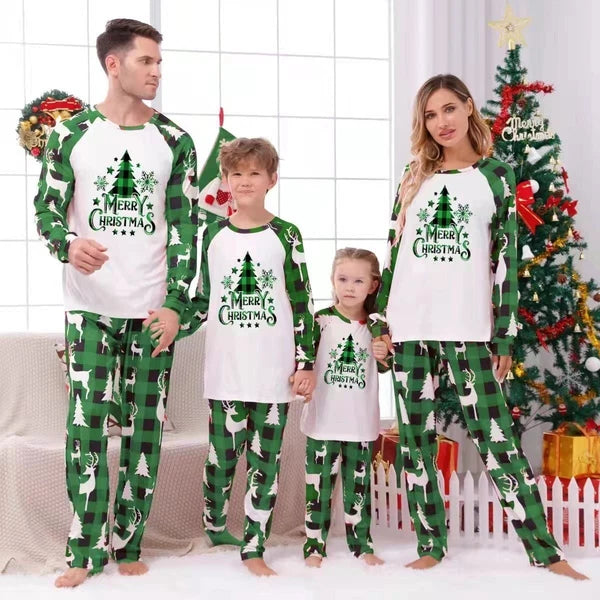 Christmas Family Matching Pyjamas Adults Kids Baby Xmas Tree Nightwear Sleepwear