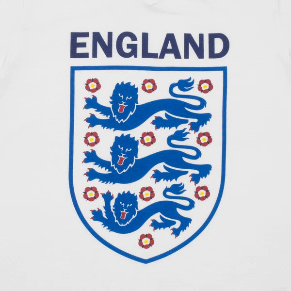 England Boys Pyjamas Short Three Lions Kids OFFICIAL Football Gift