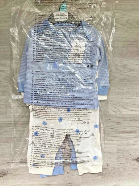 Mothercare Baby Boys Pyjamas Zoo Animal Blue Pure Cotton 2 Pack Pyjamas Set NEW
