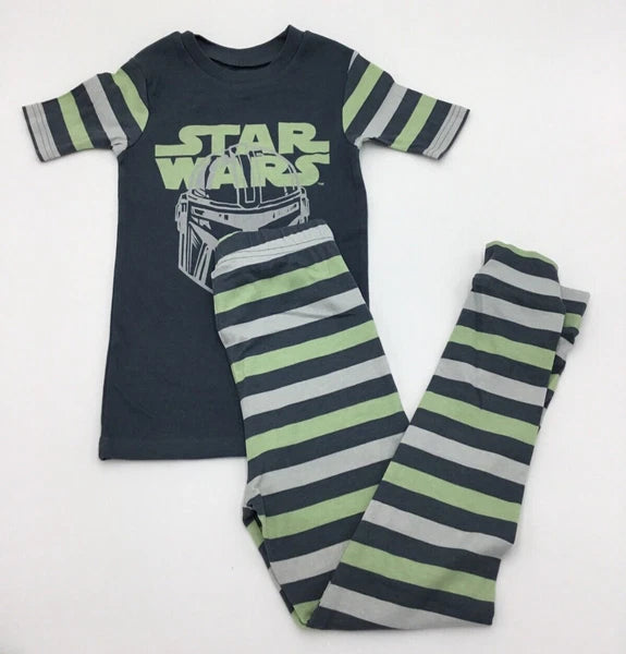 Star Wars The MANDALIRIAN kuids 4 Pieces Pajama Set, Green Multi, Size-2T