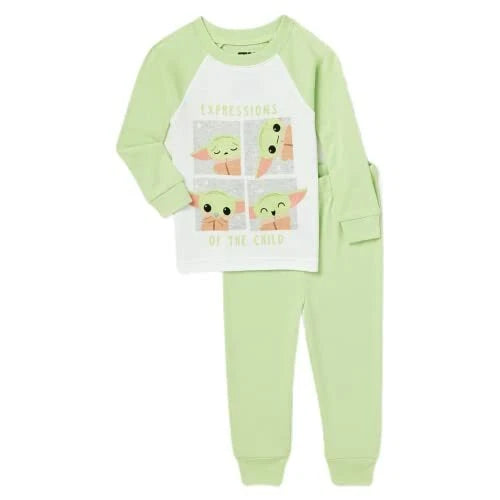 Star Wars The Child Baby Yoda Baby & Toddler Boys Cotton Pajama Set Size 24M NEW