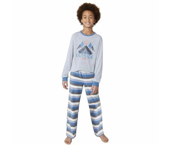 NEW Eddie Bauer Boys Youth 4 Piece Pajama Set Size MEDIUM 10-12