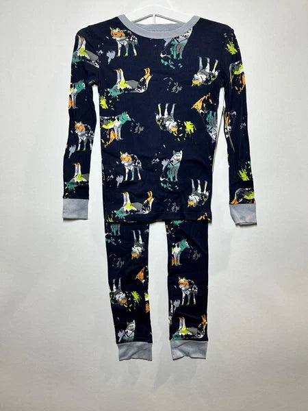 Boys' 2pc Animals Tight Fit Pajama Set - Cat & Jack Navy 8