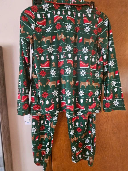 Carters pj set long sleeve size 12 /12A Christmas themed new