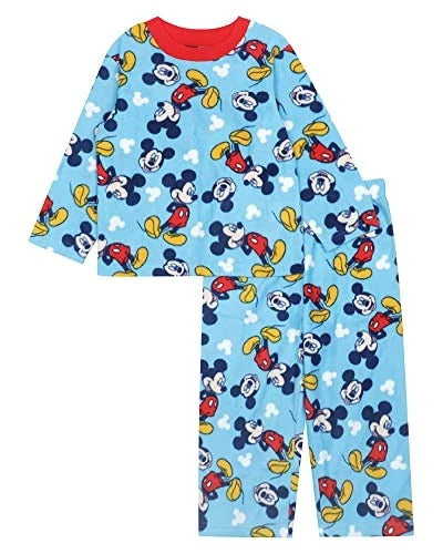 Disney Boys' 2-Piece Loose-fit Pajama Set, Soft & Cute for Kids 2T